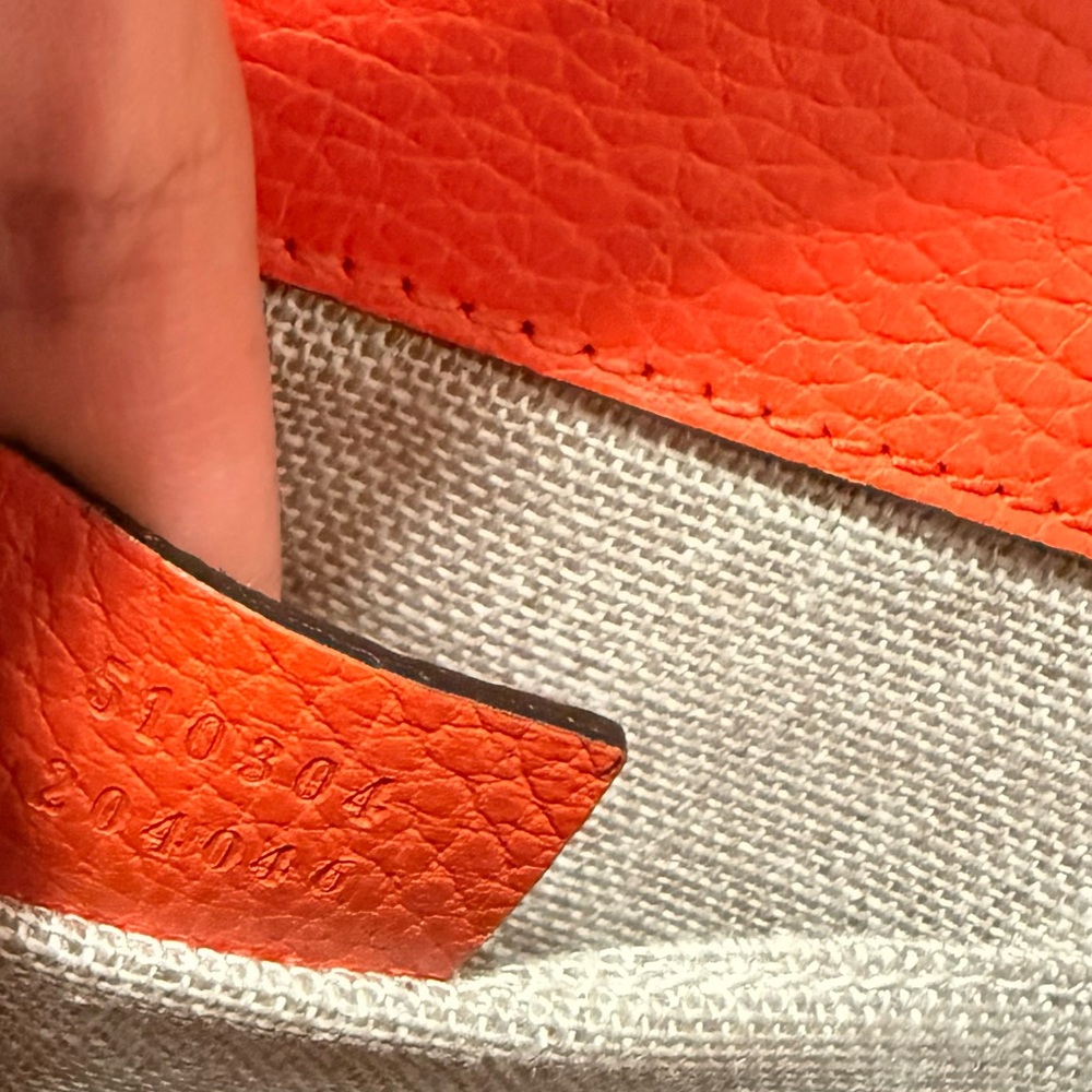 Gucci Orange Leather Shoulder/Crossbody Bag - Picture 10 of 12